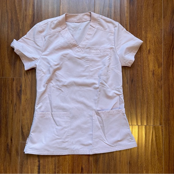 Jaanuu Light Pink Scrub Set Size XS - Picture 2 of 5